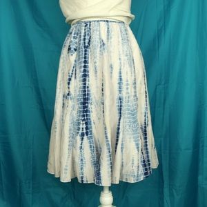 Lafayette 148 New York Tie Dye Midi Skirt